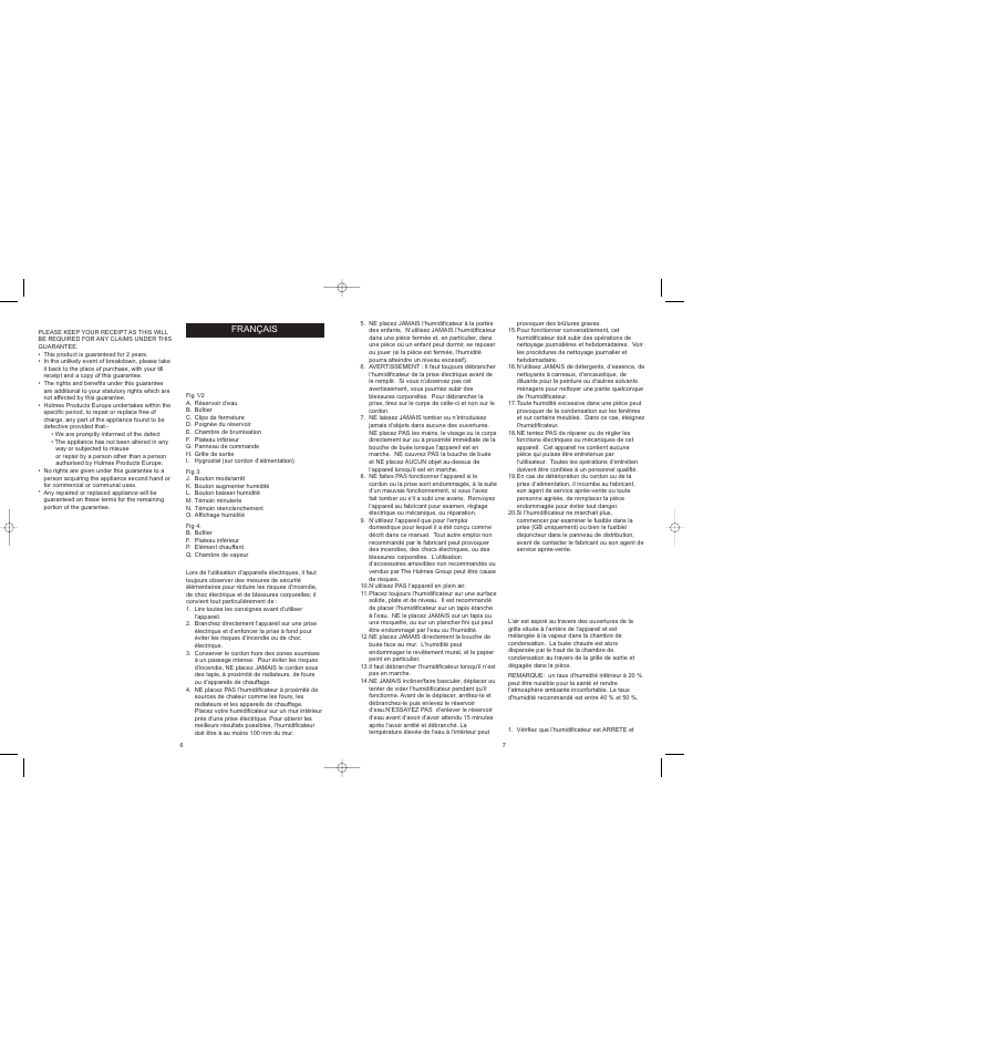 BIONAIRE BWM8305 User Manual | Page 5 / 24