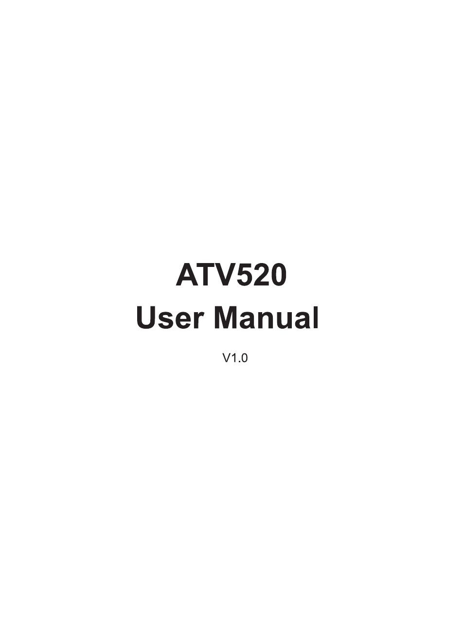 Geniatech ATV520 User Manual | 24 pages