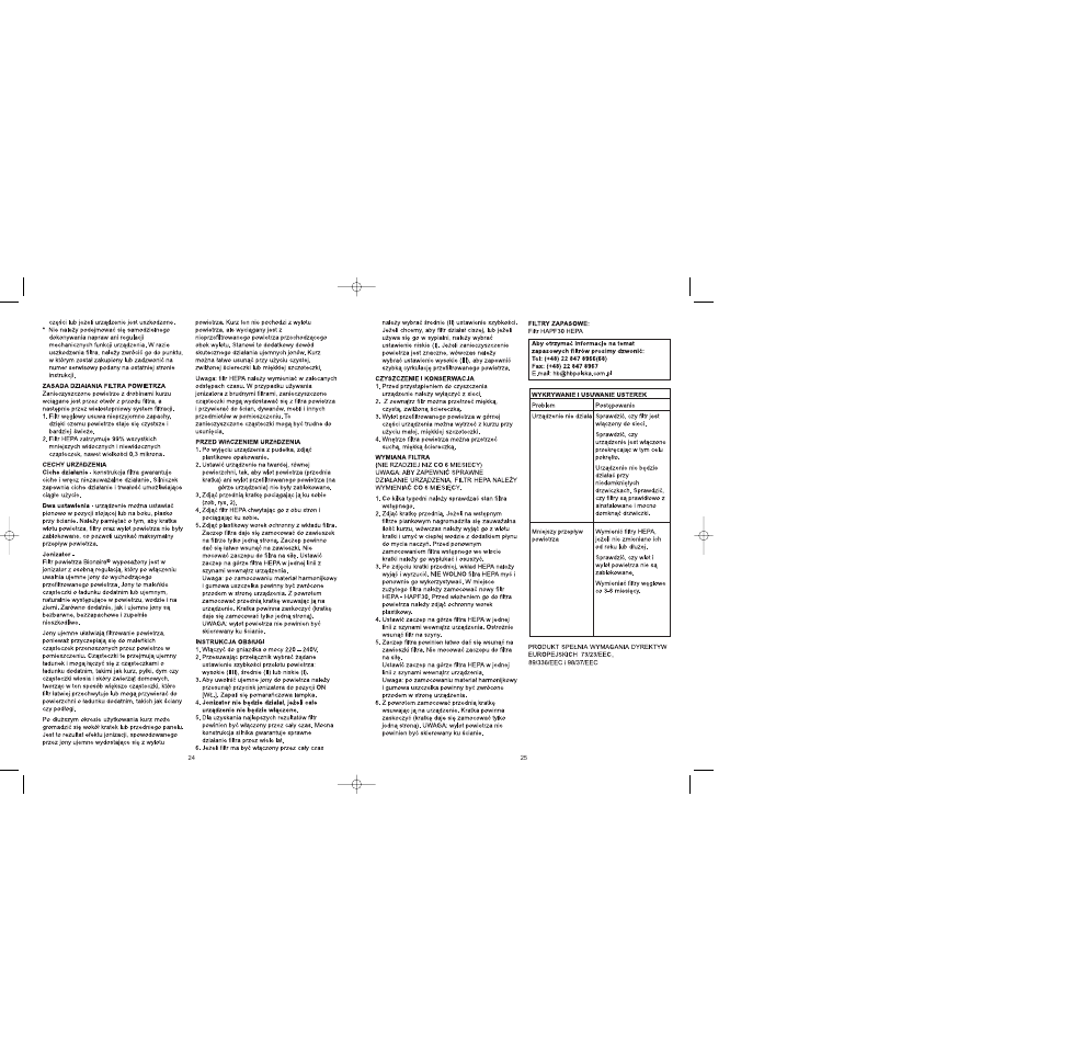 BIONAIRE BAP242 User Manual | Page 14 / 17