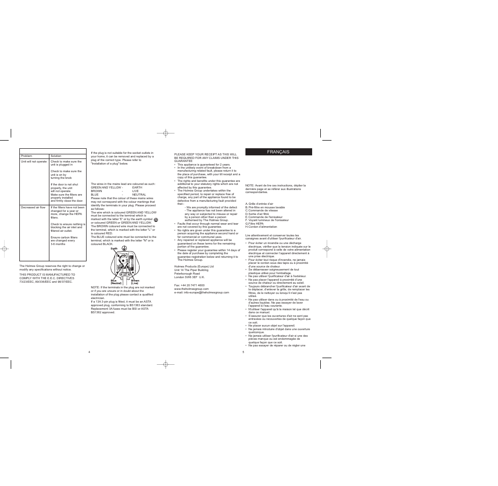 BIONAIRE BAP242 User Manual | Page 4 / 17