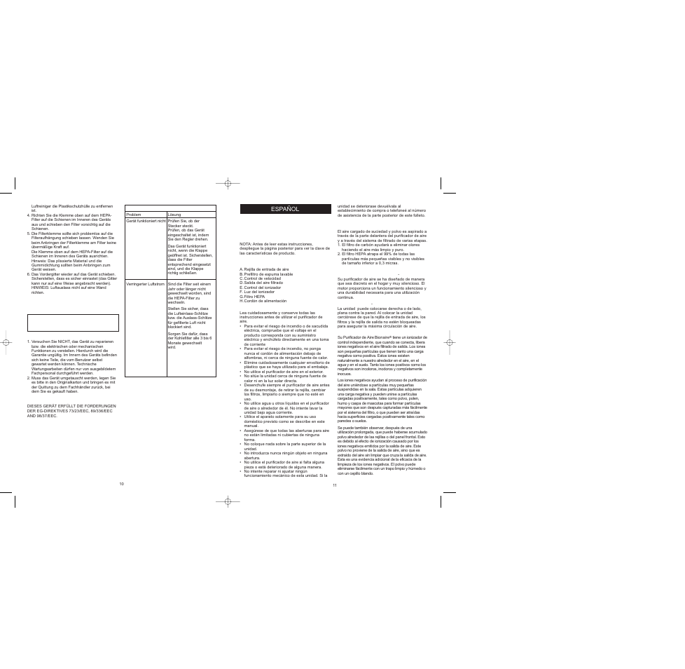 BIONAIRE BAP242 User Manual | Page 7 / 17