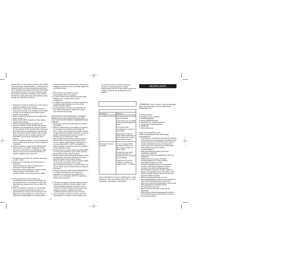 BIONAIRE BAP242 User Manual | Page 8 / 17