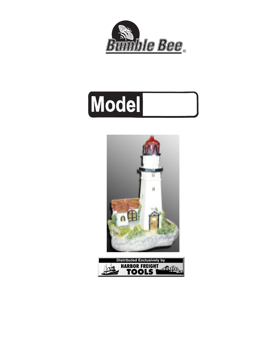 Bumble Bee Decorative Lighthouse Solar Light 91233 User Manual | 5 pages