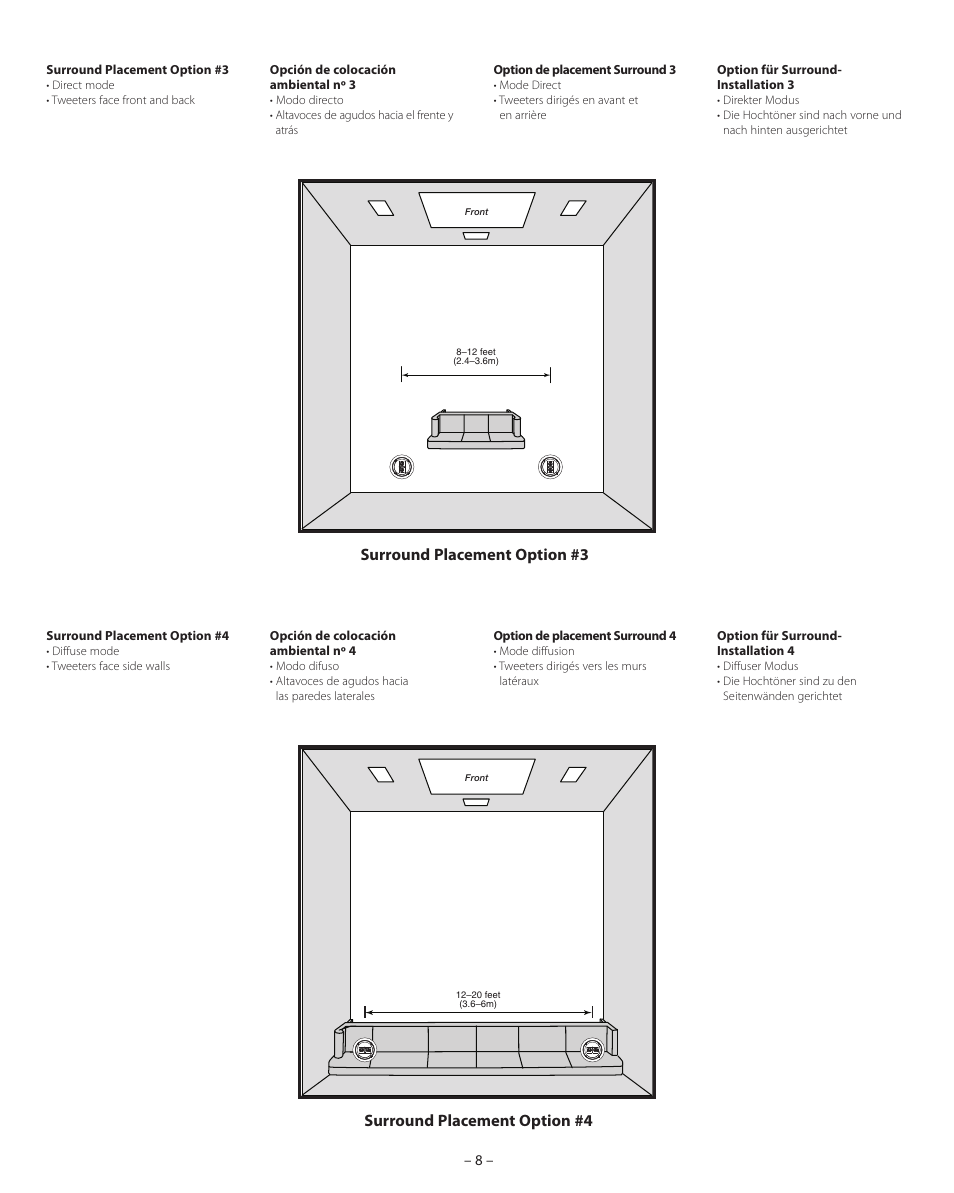 Boston Acoustics VSi 580T2 User Manual | Page 8 / 21
