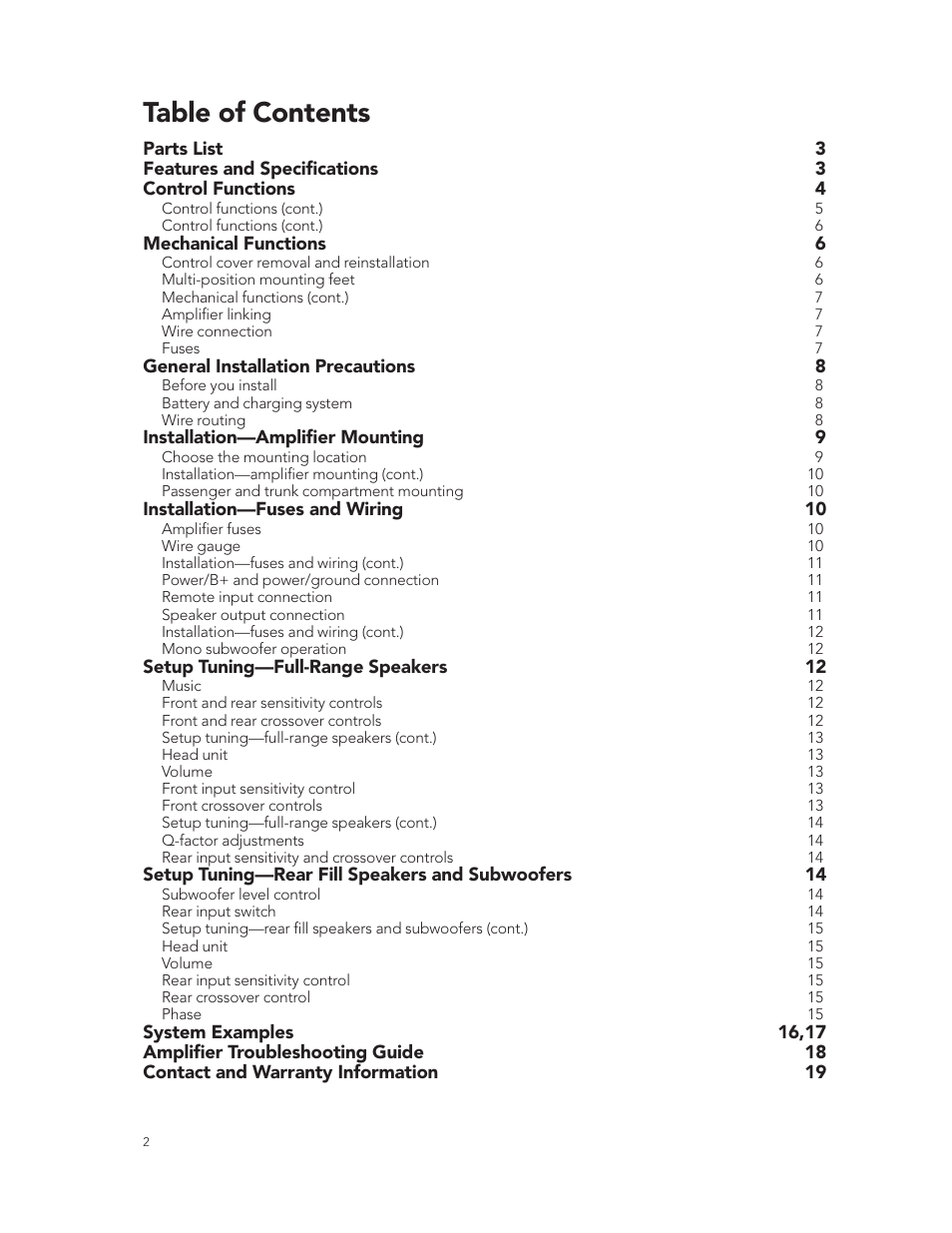 Boston Acoustics GT-424-Channel User Manual | Page 2 / 19