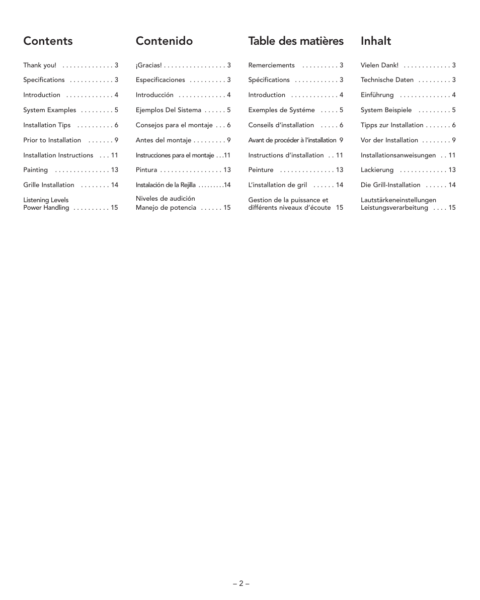 Boston Acoustics VRi793 User Manual | Page 2 / 16