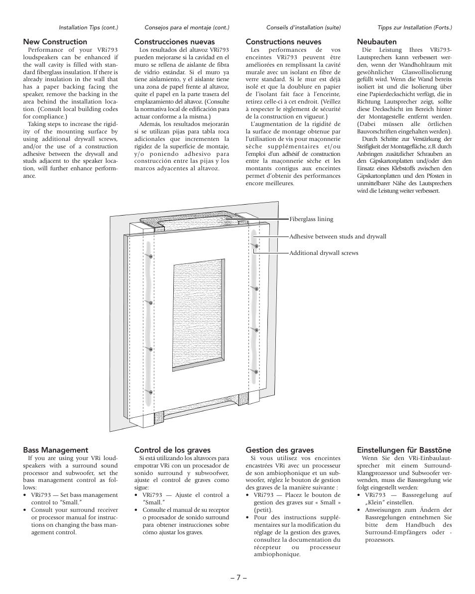 Boston Acoustics VRi793 User Manual | Page 7 / 16