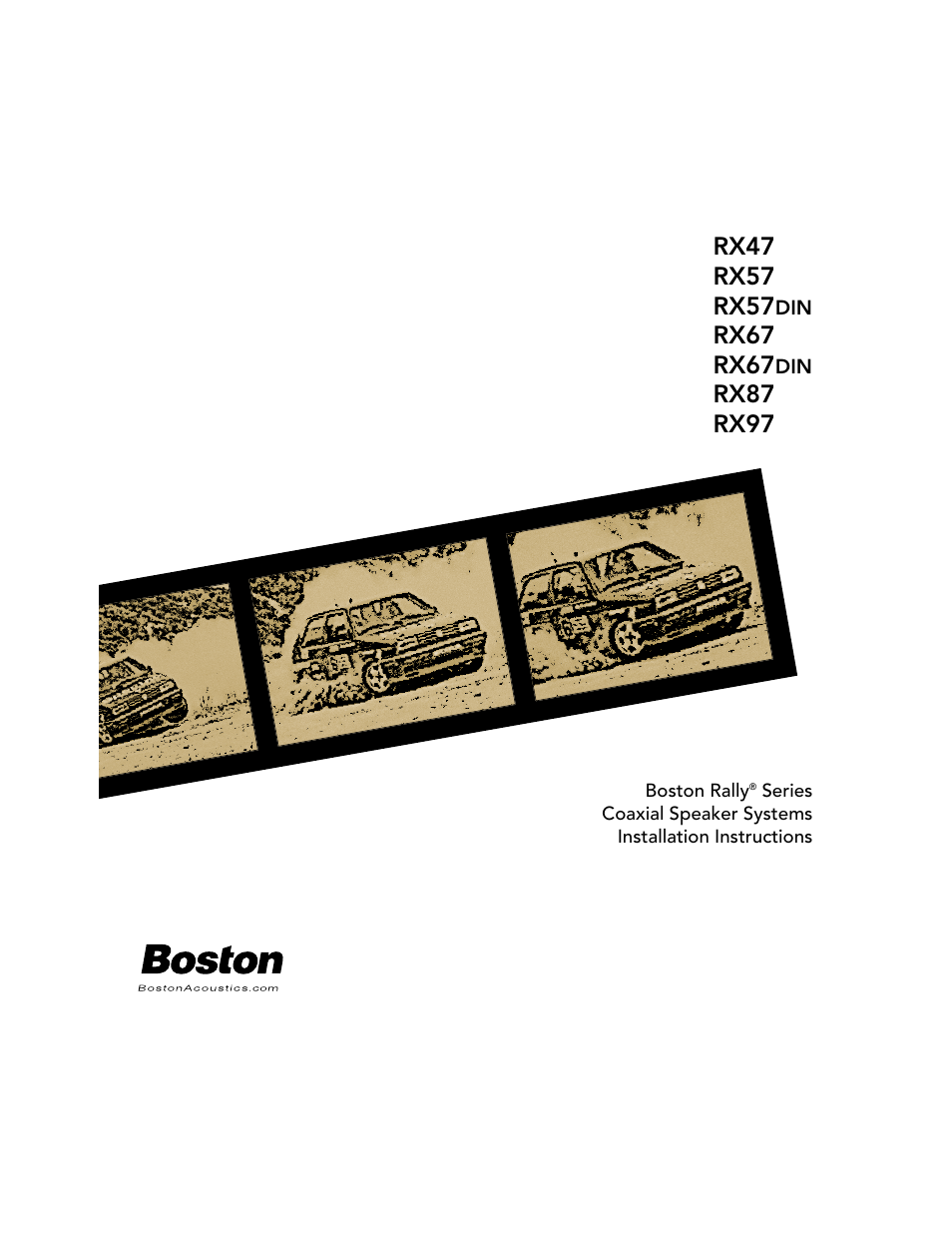 Boston Acoustics RX57DIN User Manual | 16 pages