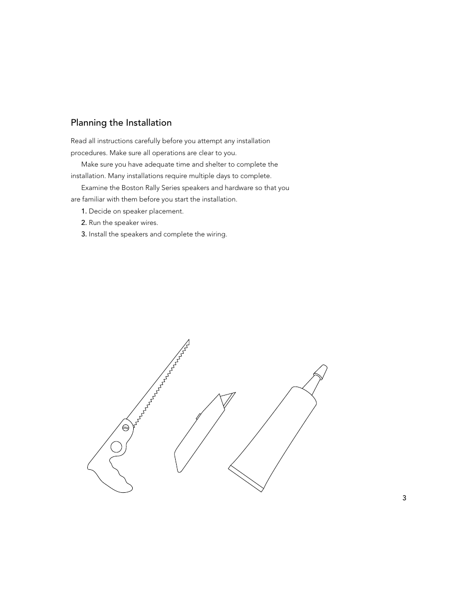 Planning the installation | Boston Acoustics RX57DIN User Manual | Page 5 / 16