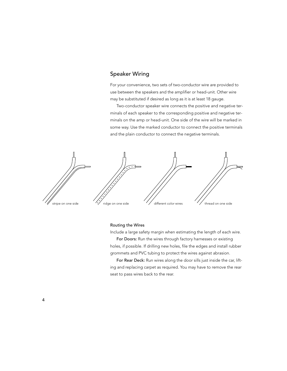 Speaker wiring | Boston Acoustics RX57DIN User Manual | Page 6 / 16