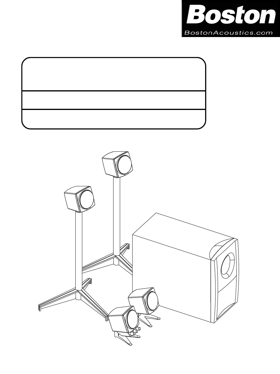 Boston Acoustics BA4800 User Manual | 4 pages