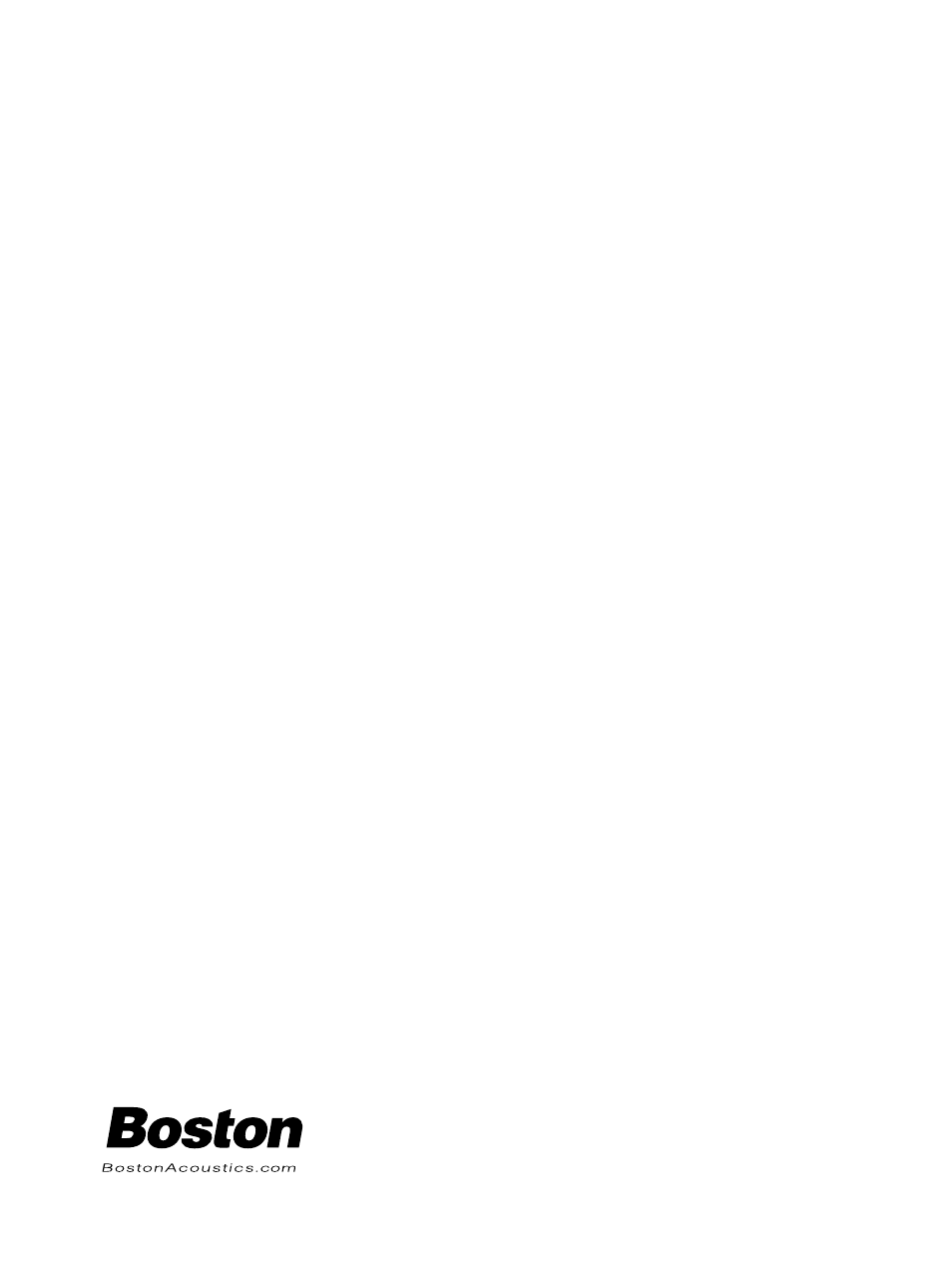 Limited warranty, If service seems necessary, Notice of fcc compliance | Boston Acoustics BA4800 User Manual | Page 4 / 4