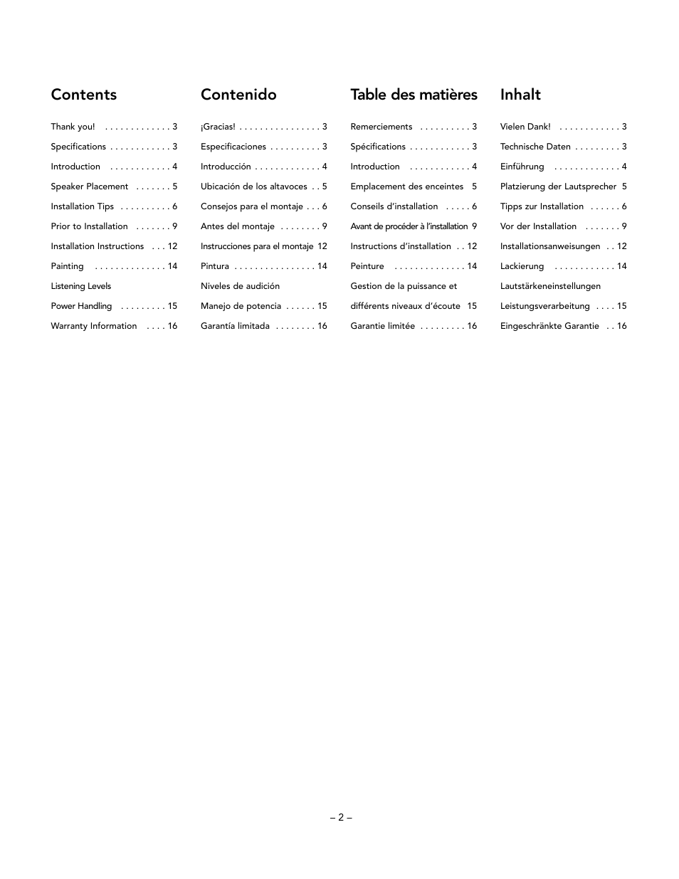 Boston Acoustics VRi553 User Manual | Page 2 / 16