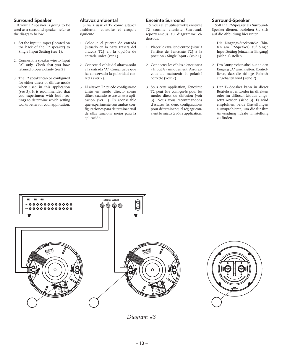 Diagram #3 | Boston Acoustics DSi465T2 User Manual | Page 13 / 20