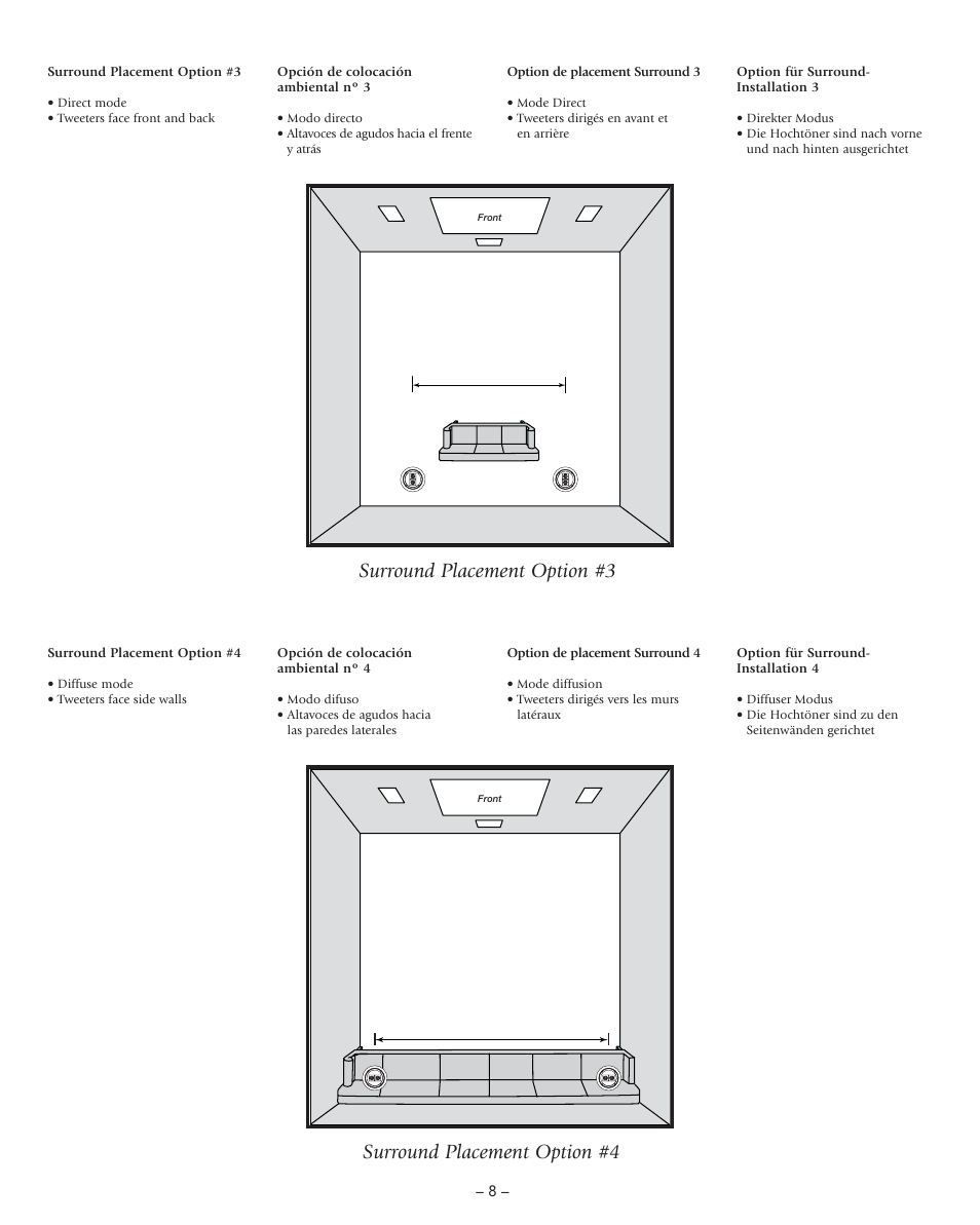 Boston Acoustics DSi465T2 User Manual | Page 8 / 20