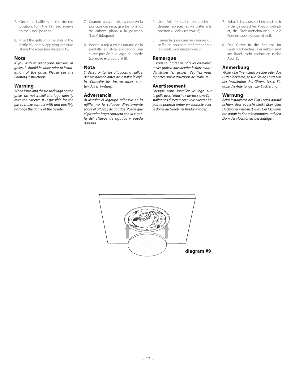 Boston Acoustics HSi N8430 User Manual | Page 12 / 16