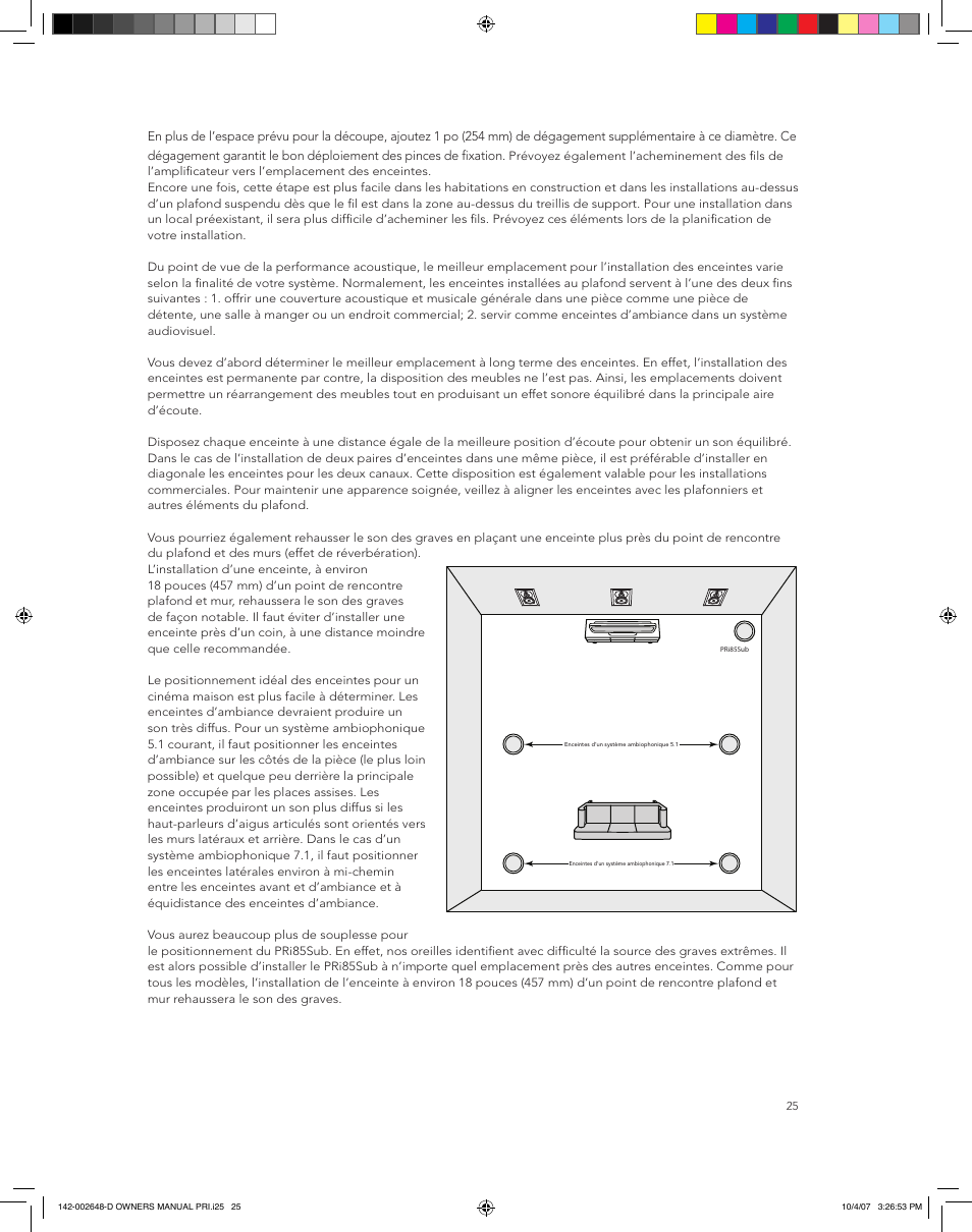 Boston Acoustics SPEAKER SYSTEM PRI685 User Manual | Page 25 / 32