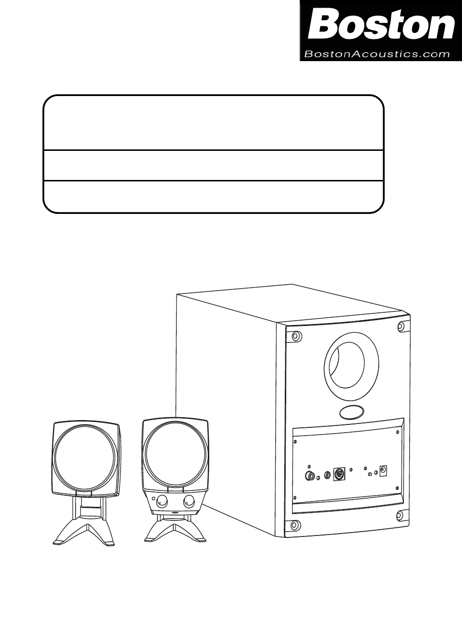 Boston Acoustics Digital BA790 User Manual | 12 pages