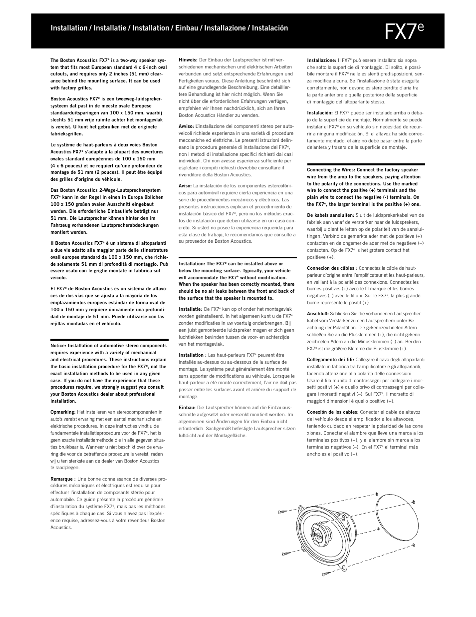 Boston Acoustics FX3 User Manual | Page 11 / 18