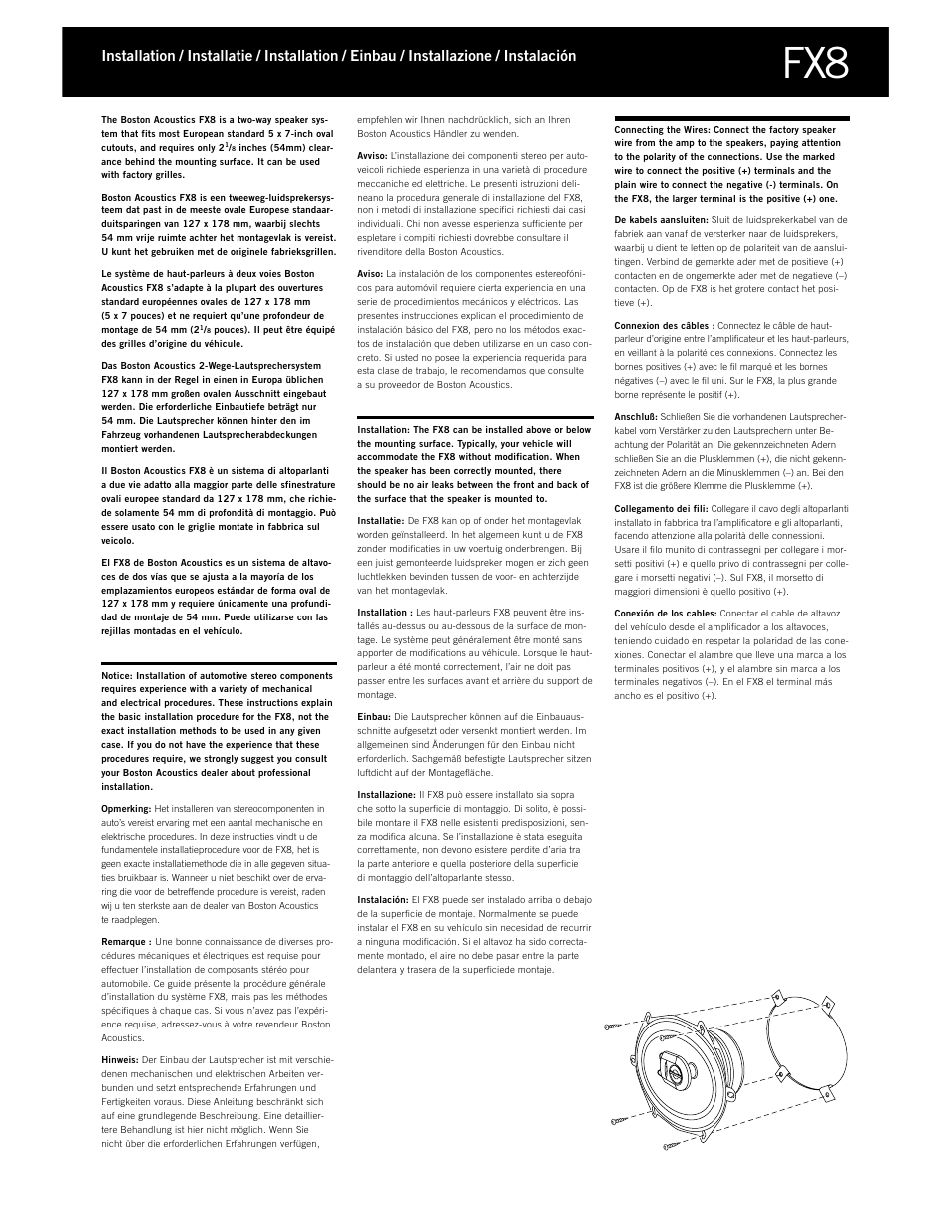 Boston Acoustics FX3 User Manual | Page 13 / 18