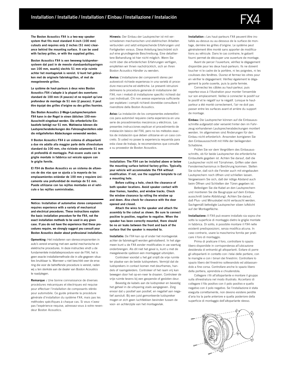Boston Acoustics FX3 User Manual | Page 3 / 18