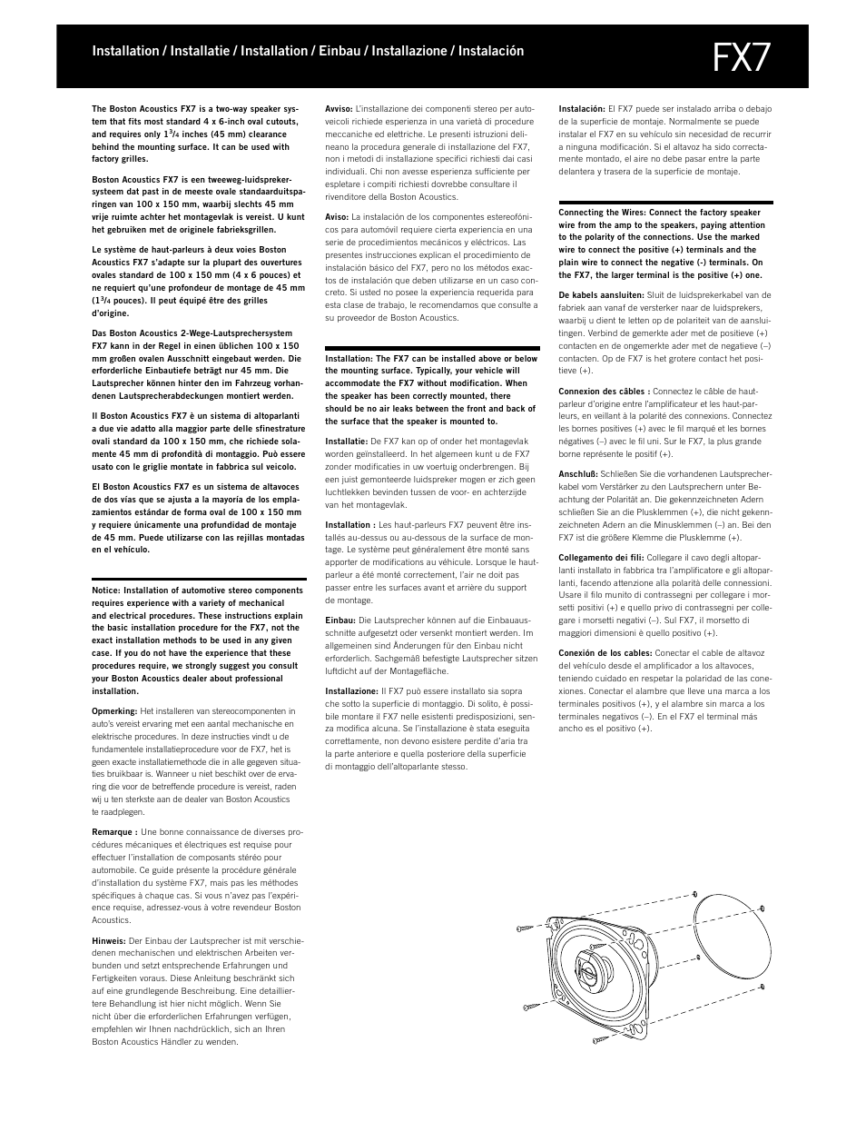 Boston Acoustics FX3 User Manual | Page 9 / 18