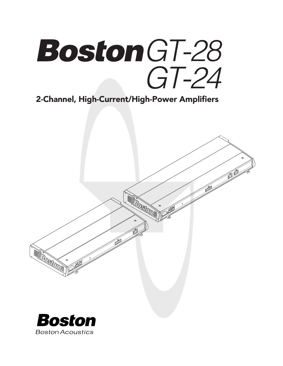 Boston Acoustics GT-28 User Manual | 19 pages