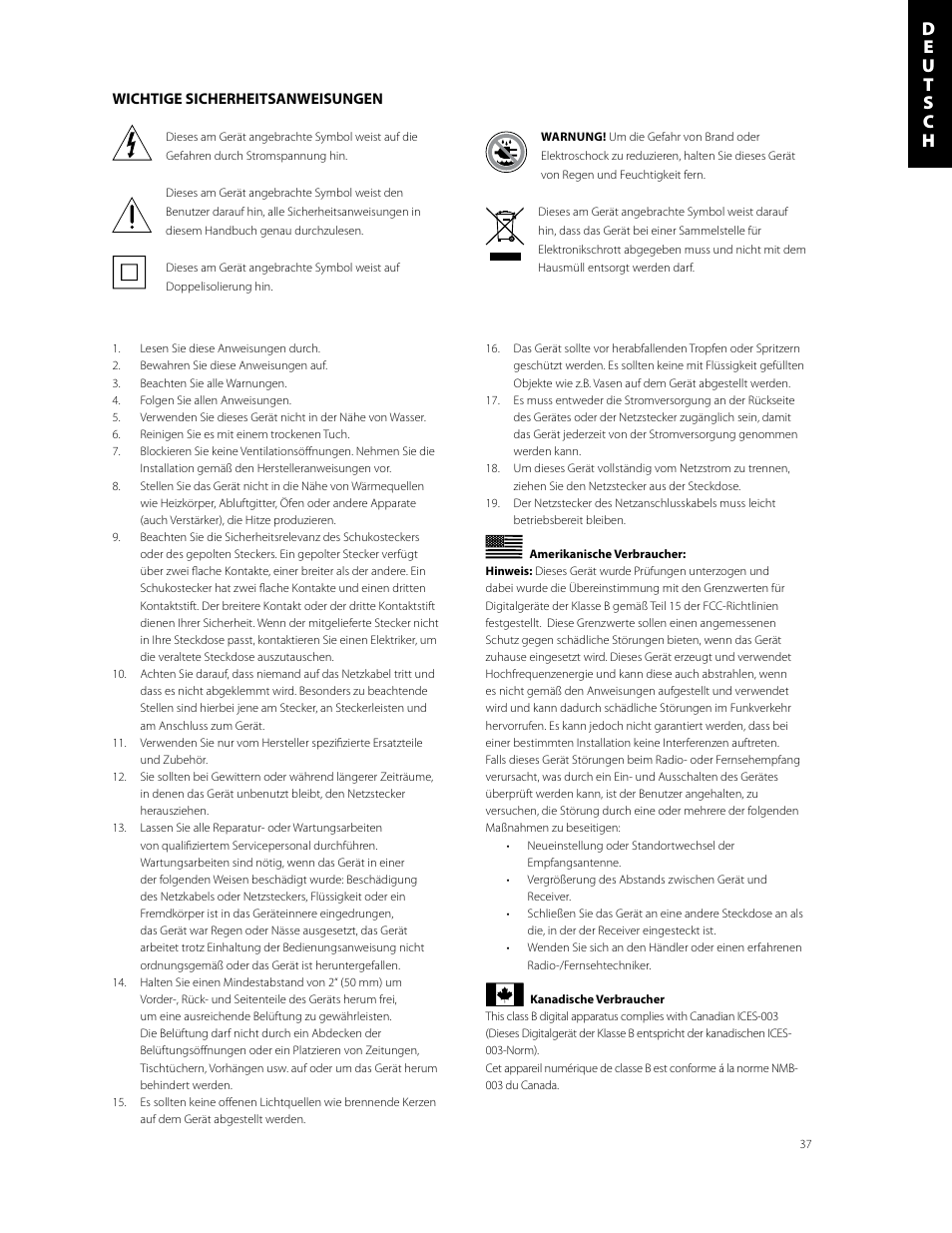 Boston Acoustics CPS 10Wi User Manual | Page 37 / 44