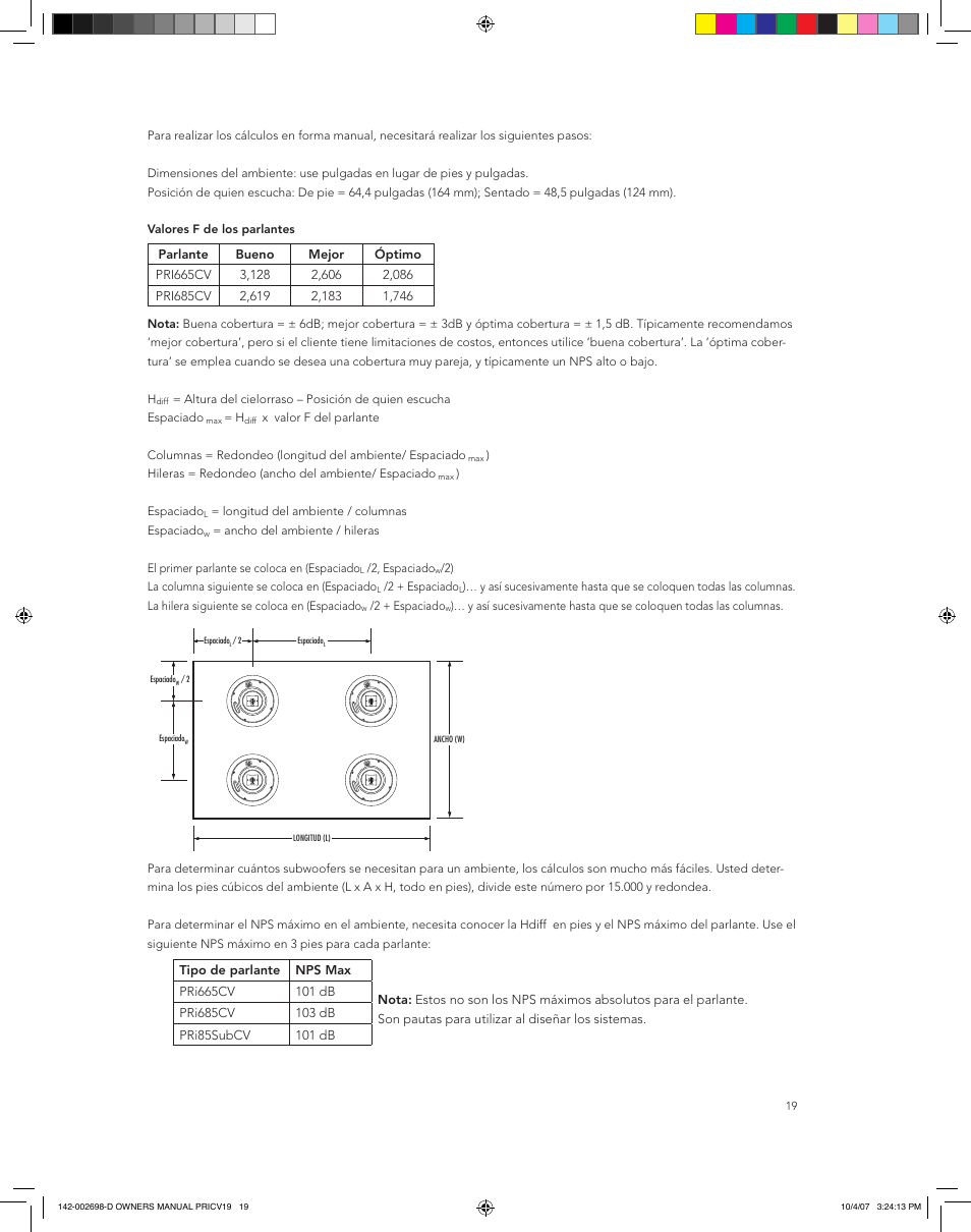 Boston Acoustics PRI665CV User Manual | Page 19 / 44