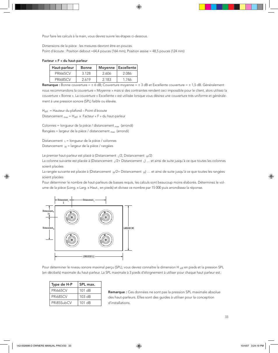 Boston Acoustics PRI665CV User Manual | Page 33 / 44