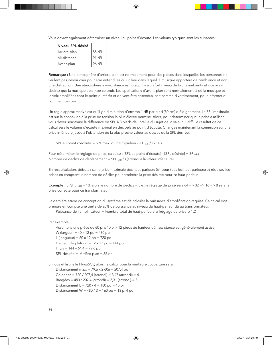 Boston Acoustics PRI665CV User Manual | Page 34 / 44