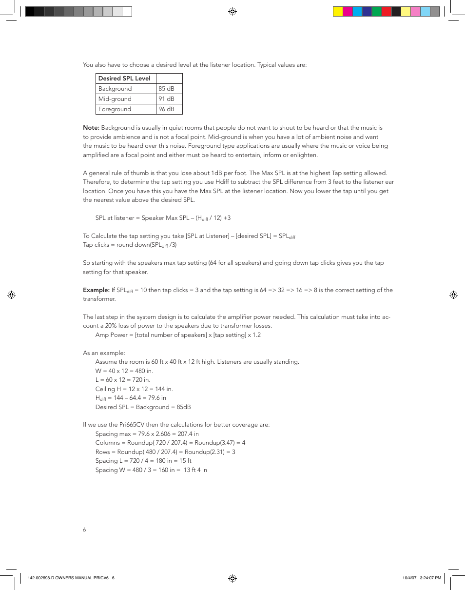 Boston Acoustics PRI665CV User Manual | Page 6 / 44