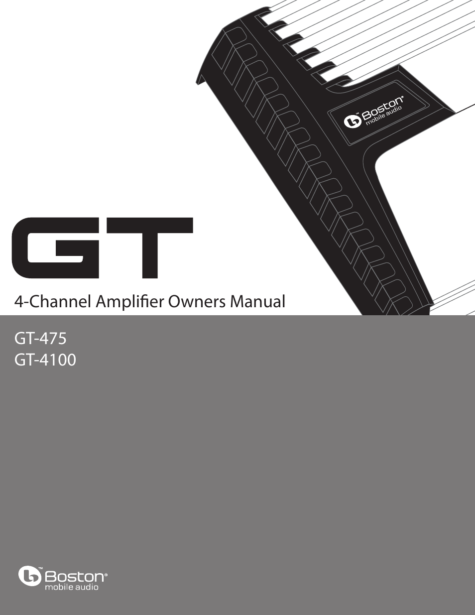 Boston Acoustics HSi Series GT-475 User Manual | 12 pages