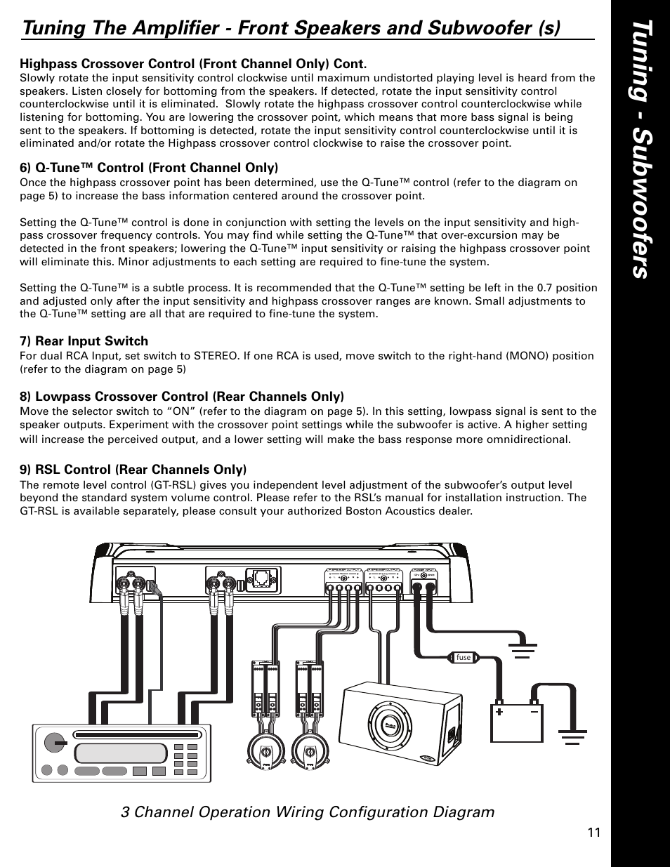 Boston Acoustics HSi Series GT-475 User Manual | Page 11 / 12