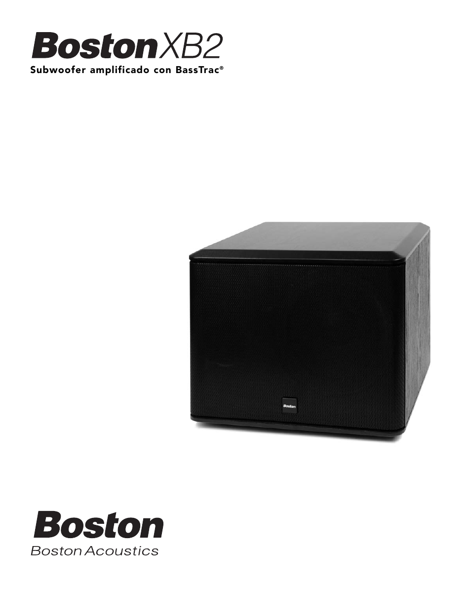 Subwoofer amplificado con basstrac | Boston Acoustics XB2 User Manual | Page 9 / 24