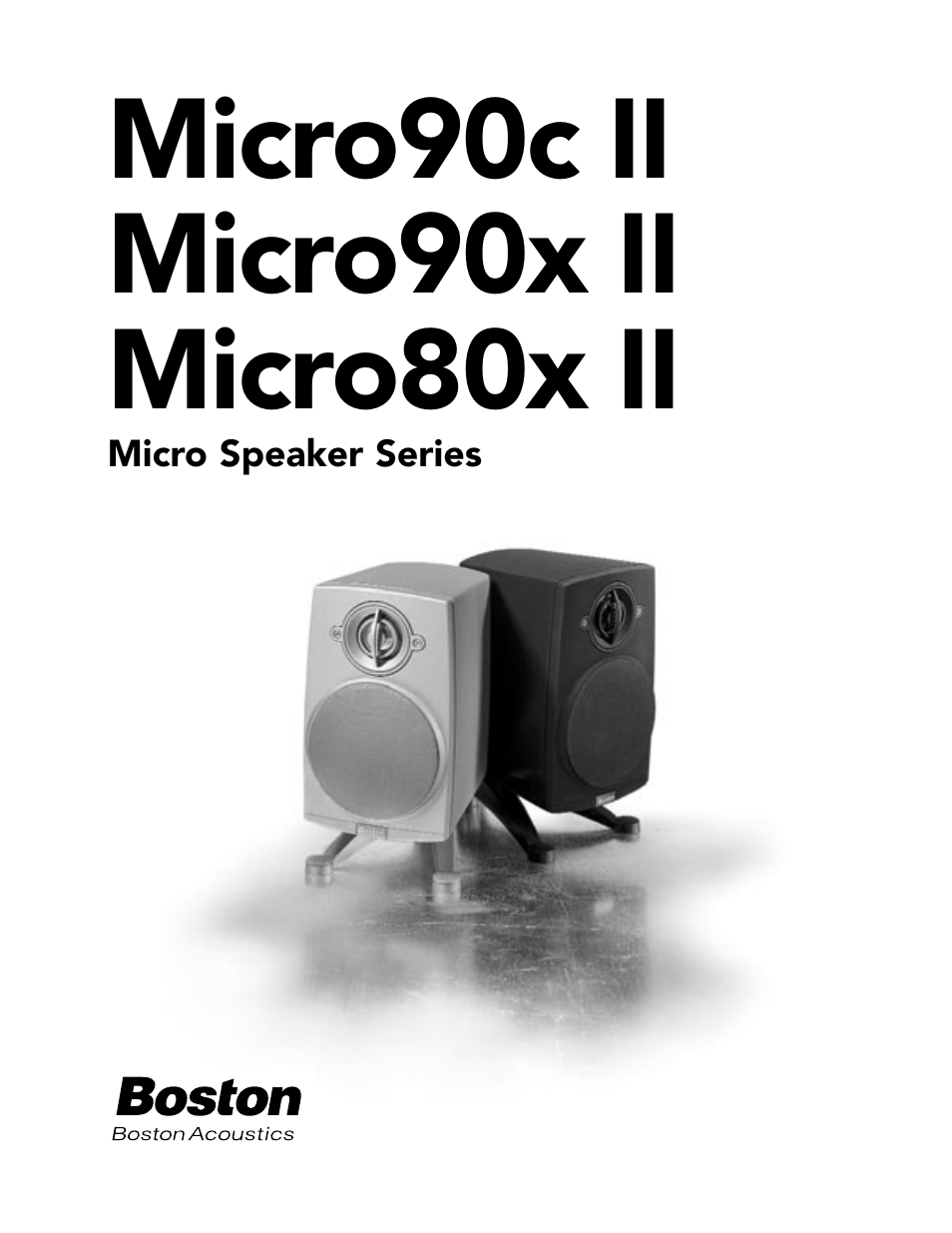 Boston Acoustics Micro90c II User Manual | 6 pages