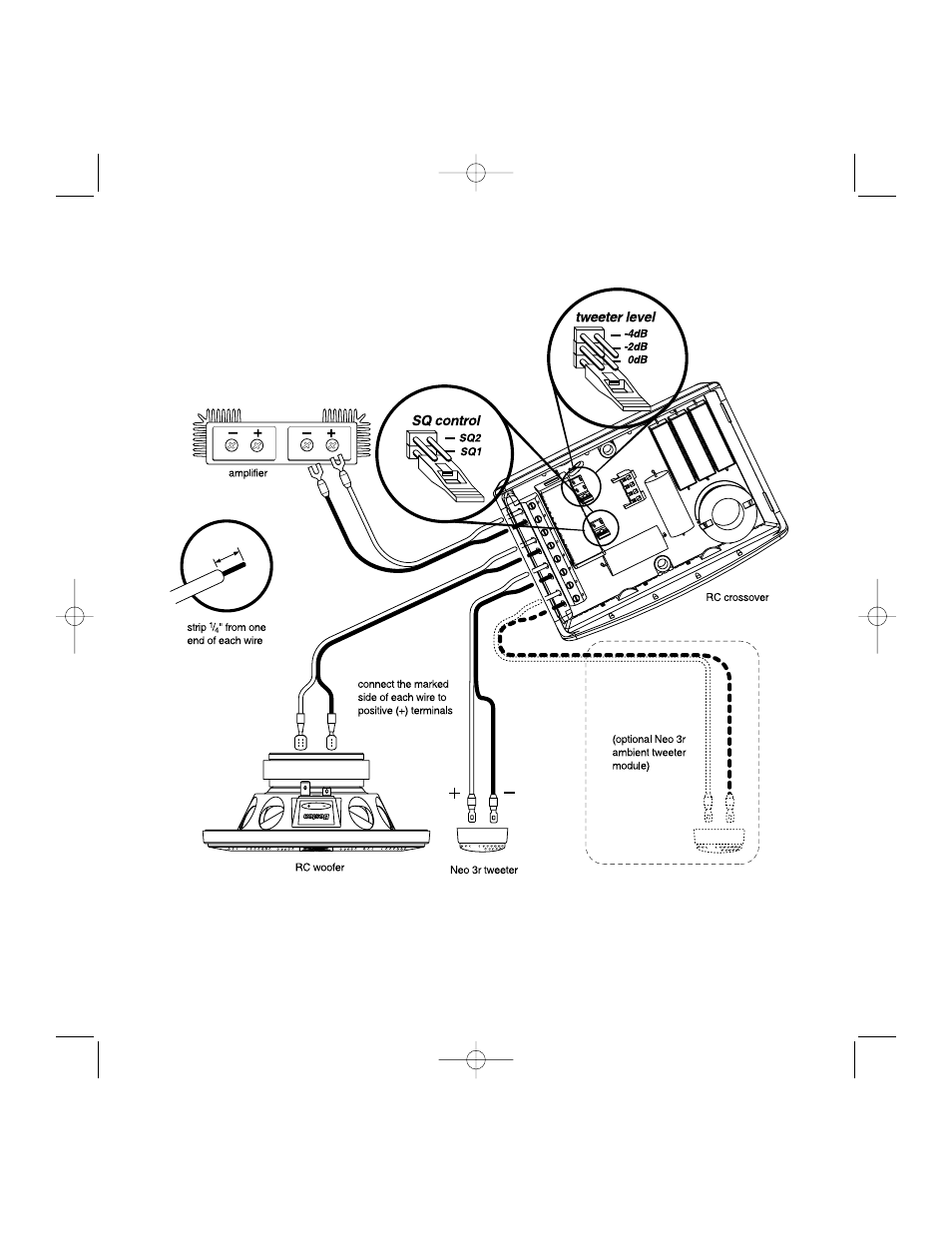 System wiring | Boston Acoustics RC620 User Manual | Page 11 / 12