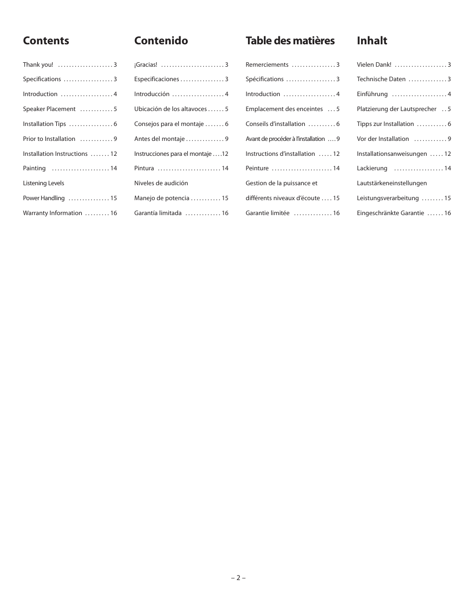 Boston Acoustics VSi 575 User Manual | Page 2 / 16