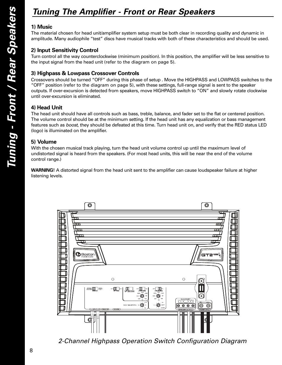 Boston Acoustics GT-2200 User Manual | Page 8 / 12
