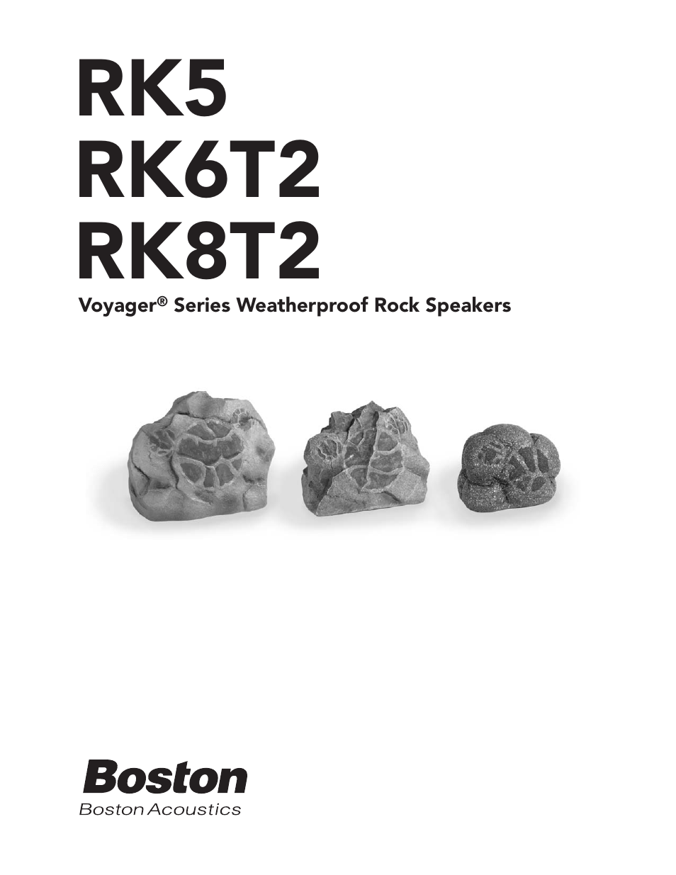 Boston Acoustics RK8T2 User Manual | 25 pages