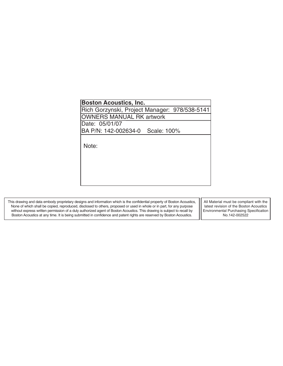 Boston Acoustics RK8T2 User Manual | Page 25 / 25