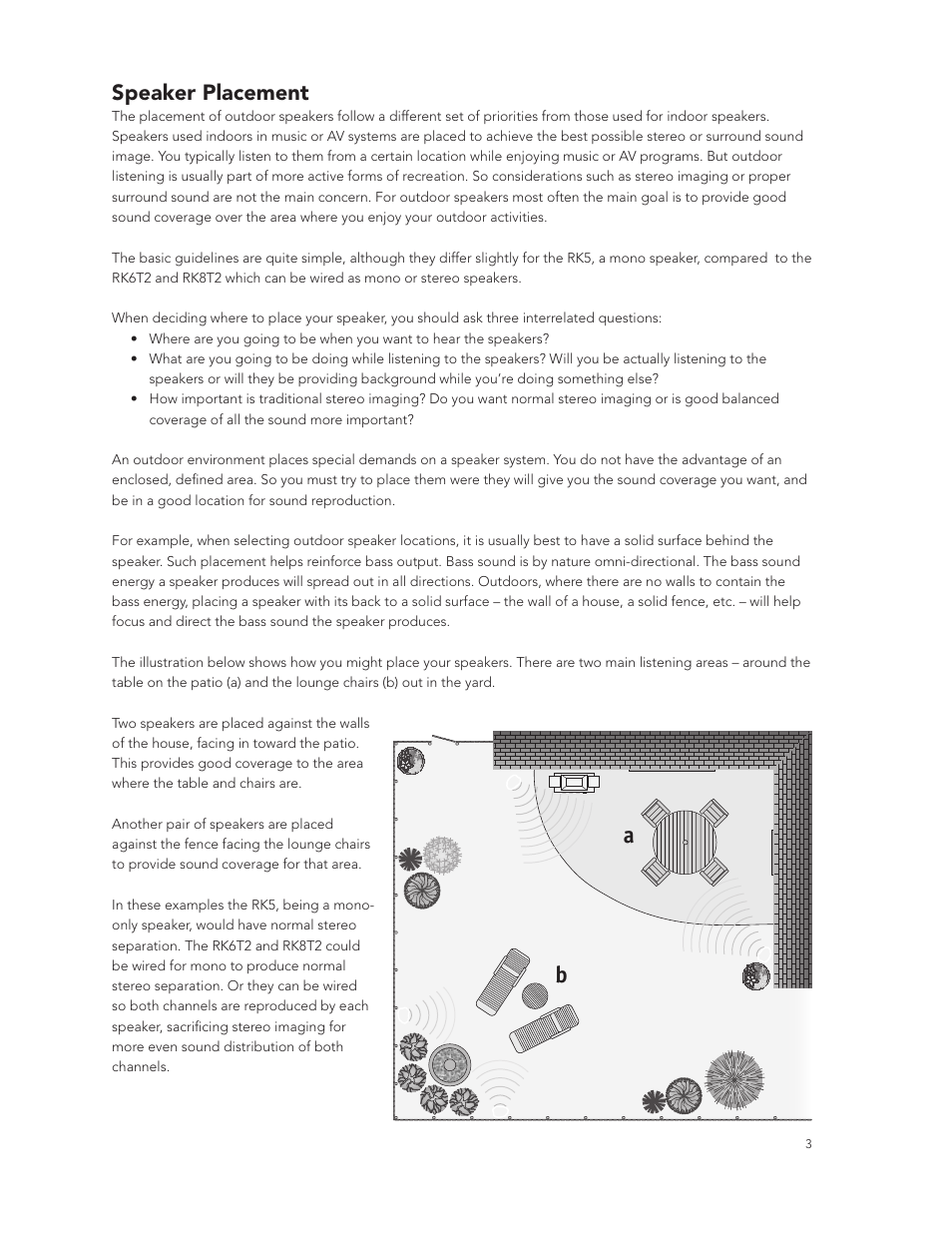 Speaker placement | Boston Acoustics RK8T2 User Manual | Page 3 / 25