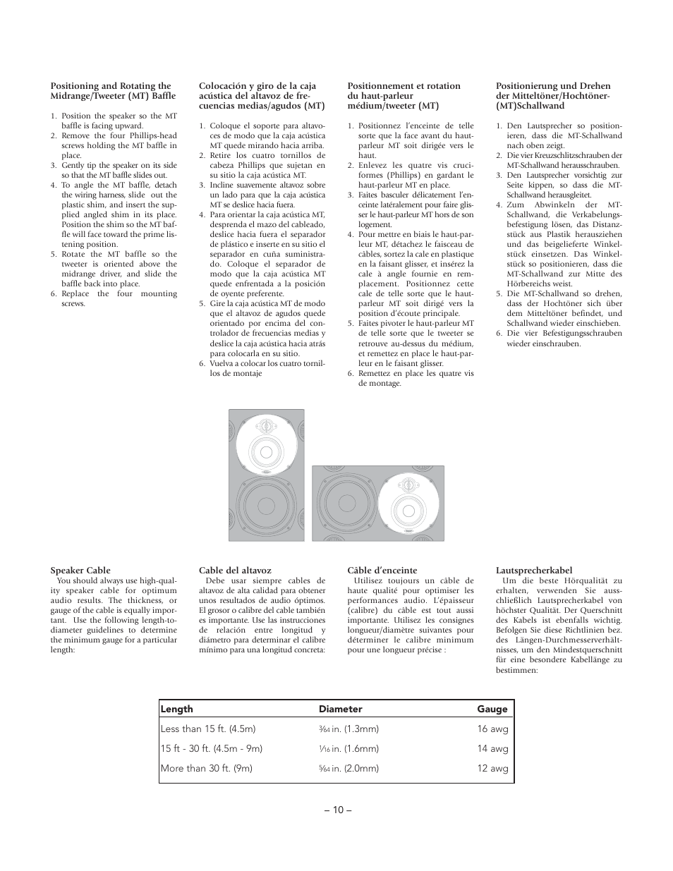 Boston Acoustics BT2 User Manual | Page 10 / 16