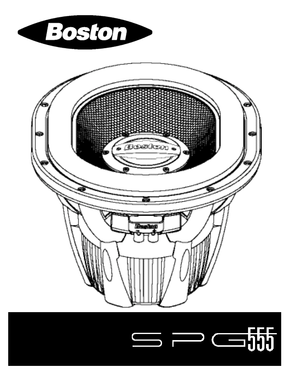 Boston Acoustics SPG555 User Manual | 8 pages