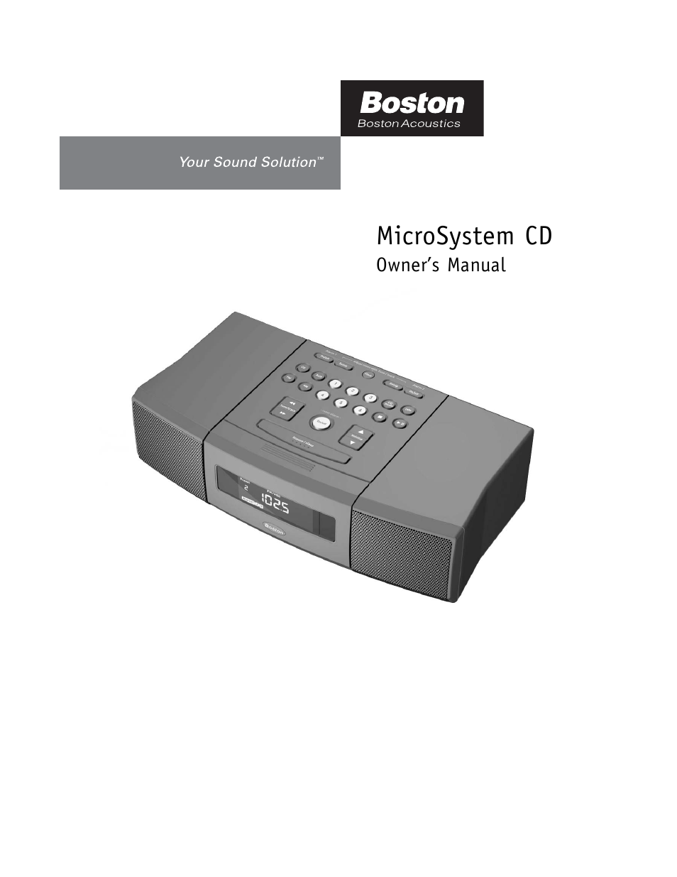 Boston Acoustics Shelf Stereo System User Manual | 24 pages