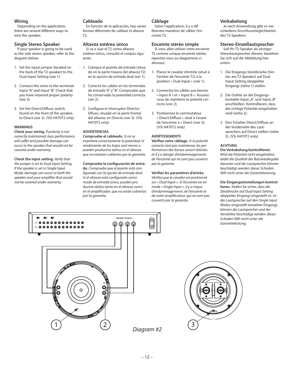 Diagram #2 | Boston Acoustics VSi H470T2 User Manual | Page 12 / 20