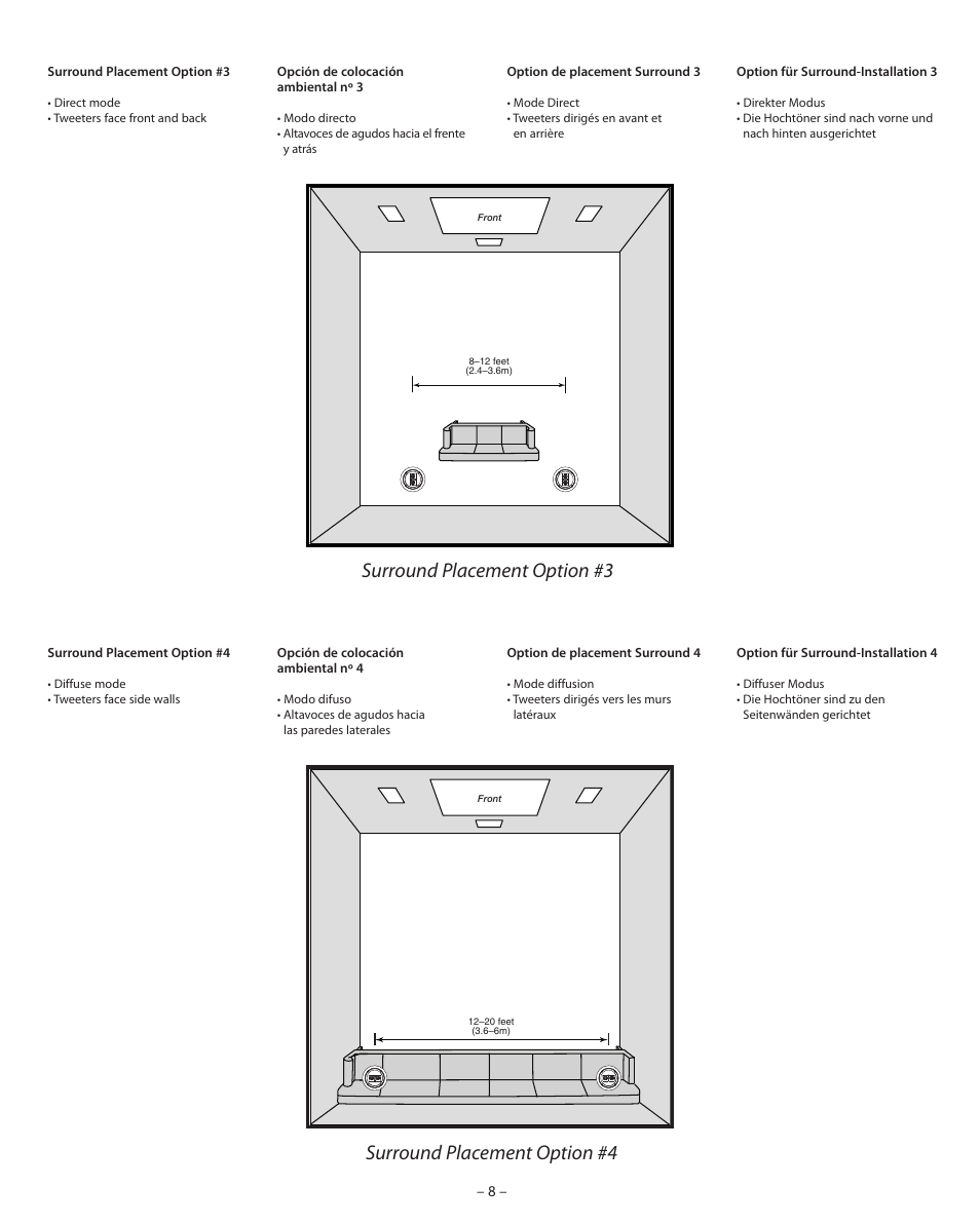 Boston Acoustics VSi H470T2 User Manual | Page 8 / 20