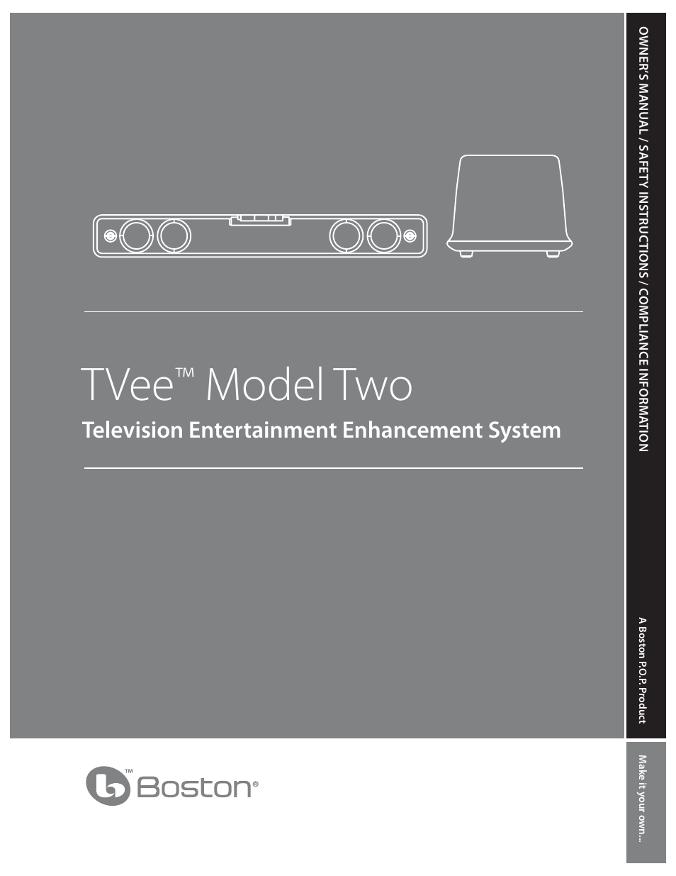 Boston Acoustics TVee TM User Manual | 10 pages