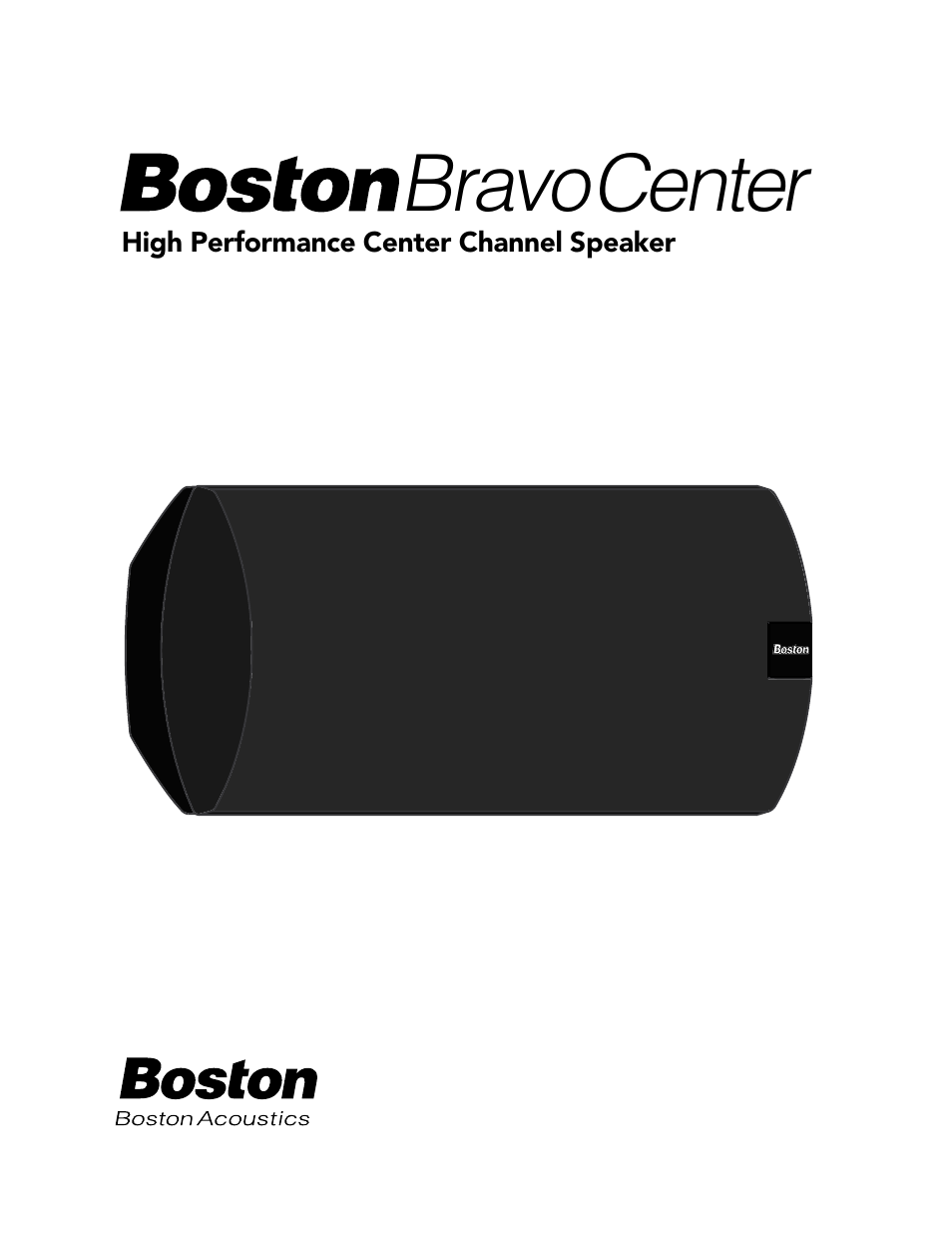 Boston Acoustics Center Channel Speaker User Manual | 6 pages