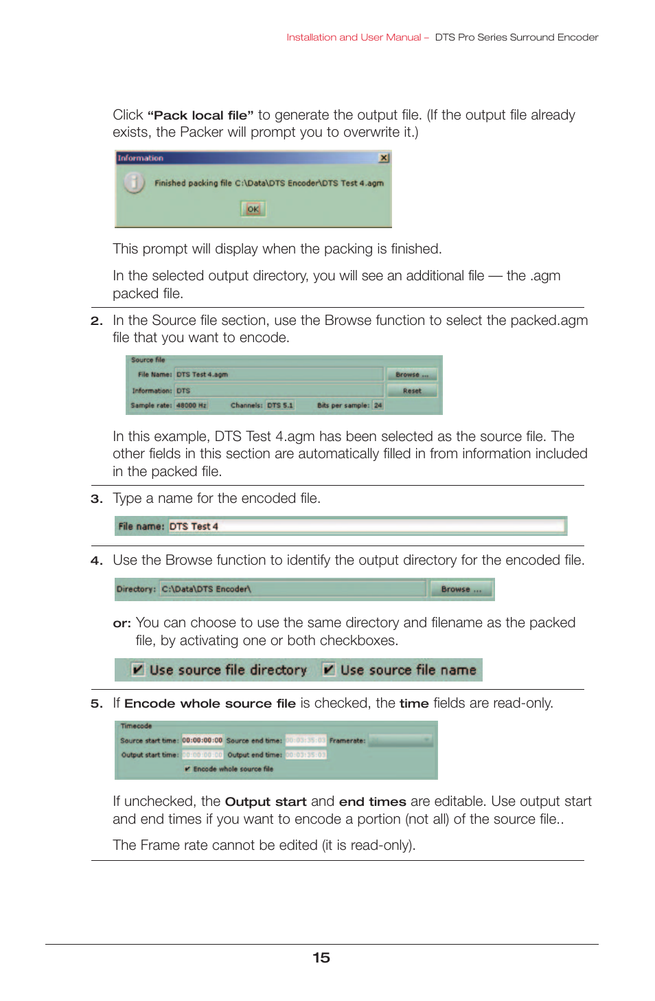 DTS surround encoder User Manual | Page 17 / 28